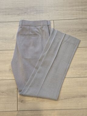 Topman Slim Fit Beige Pattern Trousers